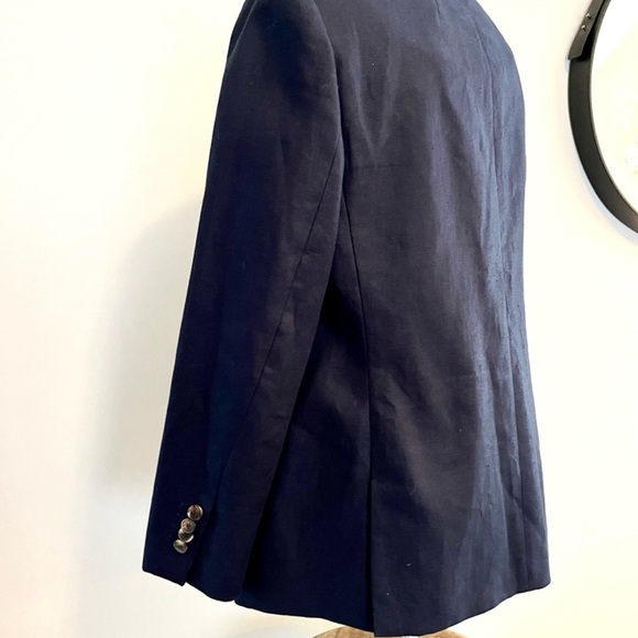 Lafayette 148 New York Linen Pickstitch Blazer - Picture 7 of 14